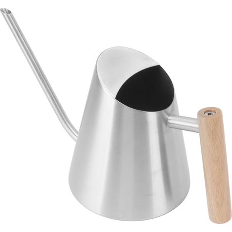 Langrohr-Sprinkler, Edelstahl, mit Holzgriff, geeignet für Garten, Bonsai, Innen- und Außenbereich, silberfarben (1/5)