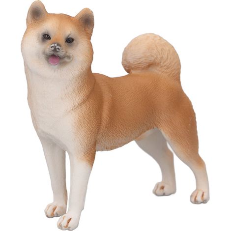 Modèle de Chien Shiba Inu Très Réaliste - Figurine Animale Décorative pour Collection (1/5)