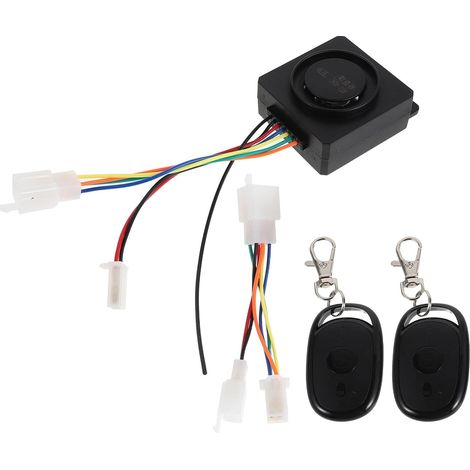 Allarme antifurto per bici elettriche, 36-72V, doppio telecomando, sistema di sicurezza ad alta sensibilità per moto e scooter, componenti a relè solidi, compatibile con dispositivi antifurto per moto