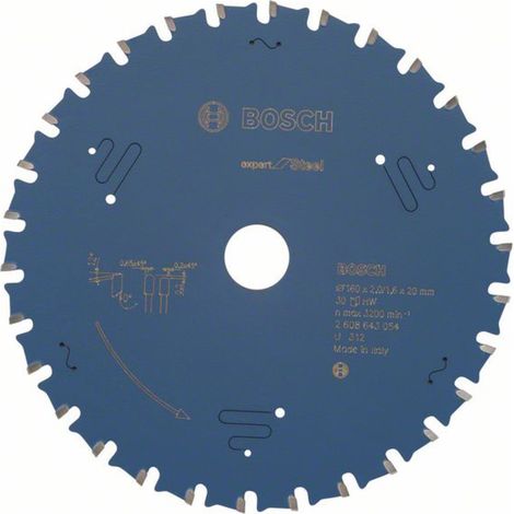 Bosch Accessories Expert for Steel 2608643054 Kreissägeblatt 160 x 20 x 1.6 mm Zähneanzahl: 60 1 St. (1/4)