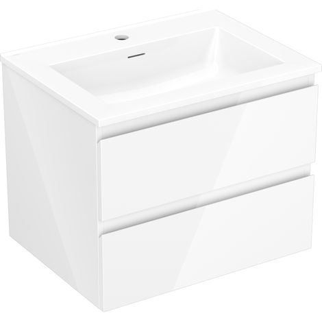 Mexen Orio armoire de salle de bain 60 cm avec lavabo Otis, 2 tiroirs, blanc brillant - 91A10-06047-2-BFF00-W18M00 (1/5)