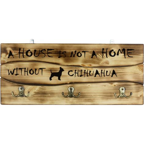 Chihuahua a pelo corto - gruccia con cane, espositore per medaglie, decorazione per la casa di Art-Dog