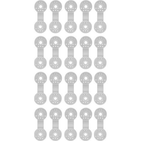 20 pièces pare-soleil Net pince ronde ombre tissu Clips serre Film pince de fixation pour tente serre accessoires (1/4)