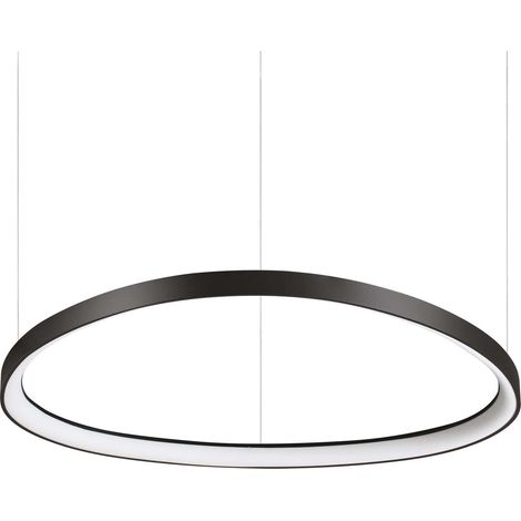 Ideal Lux GEMINI Plafonnier Suspendu LED Intégré DALI 81cm Noir 7600Lm 3000K