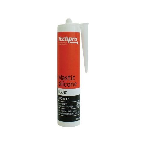 Mastic silicone Blanc - Cartouche 300ml