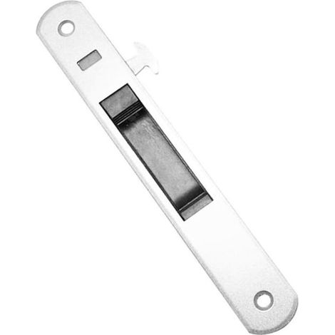 1 Pièce Coulissant Porte Vitrée Fenêtre Anse Serrure Crochet Style Plaque Fixation en Alliage de Zinc - Blanc (1/5)