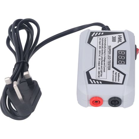 Testeur de LED et de bande lumineuse HWL-300 - Vérification sans démontage d'écran pour réparation TV LCD rétroéclairage - Tension 85-265V norme UK - Gris, certifié CE/FCC (1/5)