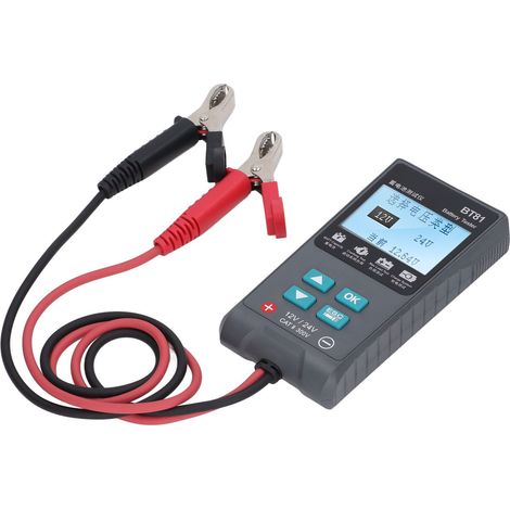 Tragbarer 12V/24V-Batterietester, Innenwiderstands- und Kapazitätsdetektor für Autos, Kfz-Diagnosegerät, Batteriezustandsmessgerät (1/5)