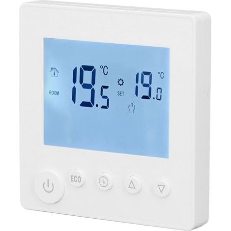 Thermostat de chauffage d'eau 3A avec écran LCD ABS, contrôleur de température intelligent pour la maison, 95-240 V (1/5)