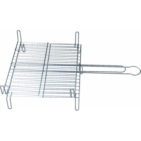 Parrilla doble acero inox 400x450mm