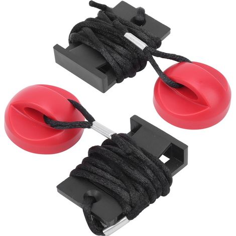 Jeu de 2 clés de sécurité pour le tapis roulant, ABS, aimant, 98cm, 32mm, polyvalent et pratique, pour un usage quotidien (1/5)