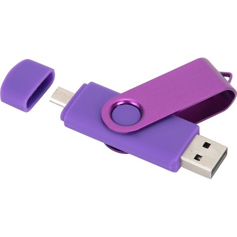 Clé USB portable OTG Micro USB 2.0 CW10040 Violet 64 Go