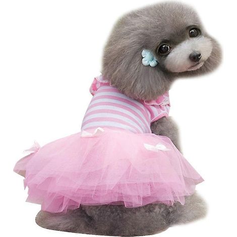 Falda para mascotas linda y cómoda a rayas para perros (1/5)