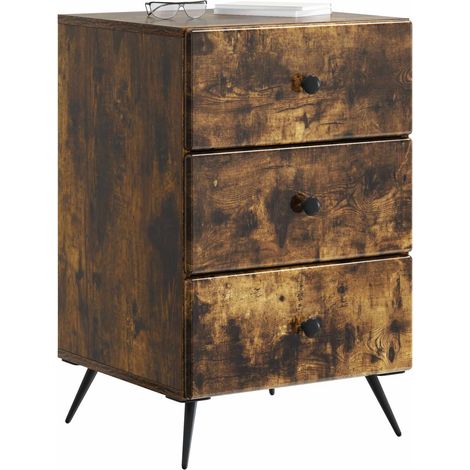 Maison Exclusive - Nachttisch Geräucherte Eiche 43 x 41 x 66,5 cm
