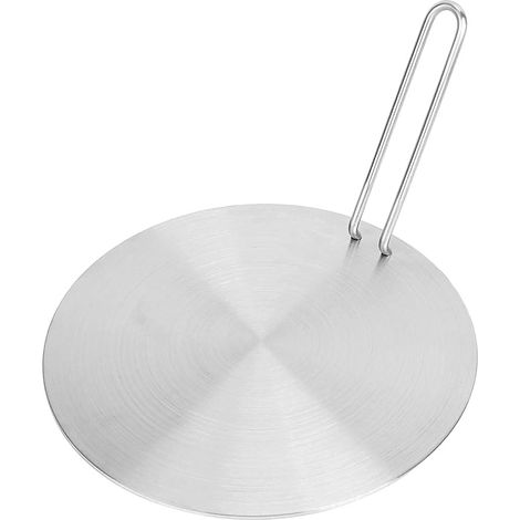 Rosvola Adaptateur Induction, 24cm Diffuseur de Chaleur Disque Adaptateur Plaque de Diffusion de Chaleur en Acier Inoxydable Convertisseur Gaz Cuisinière à Induction (1/5)