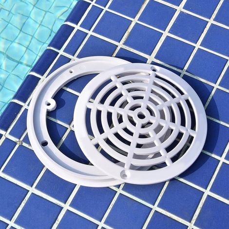 Grille de Fond de Drain Rond 203mm en ABS pour Piscine (1/5)
