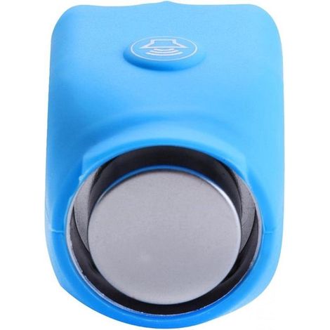 Campanello elettrico per bicicletta, campanello da manubrio, per pedalare in sicurezza, volume 120 dB, 11 cm, blu (1/5)