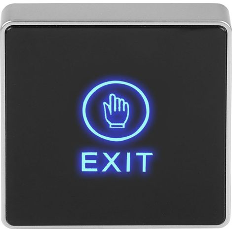 Panneau de commande tactile avec bouton de déverrouillage et témoin lumineux LED pour système de contrôle d'accès de porte
