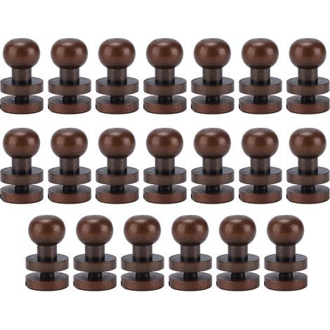 Mönchsnieten aus roter Bronze, Rundkopf, für Gepäck und Schmuck, Beschläge 10 x 8 mm (1/5)