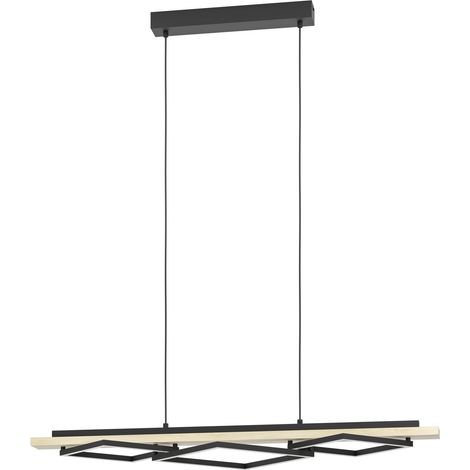 Lampadario Rustico Country Boyal Metallo Marrone 3 Luci Led 42W 3500+2200Lm