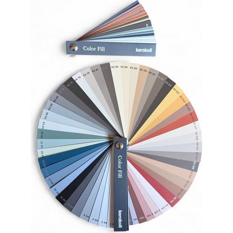 Nuancier éventail FugaBella Color 3Kg – 50 couleurs design – Mortier-joint hybride pour carrelage – Performances hydrofuges – Kerakoll