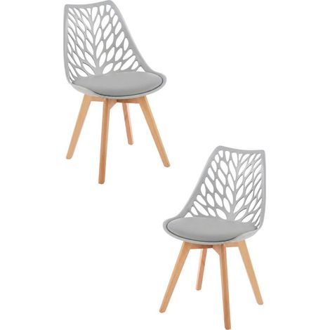 Packs Sillas Comedor - Pack 2 Sillas Viva - Gris claro (1/5)