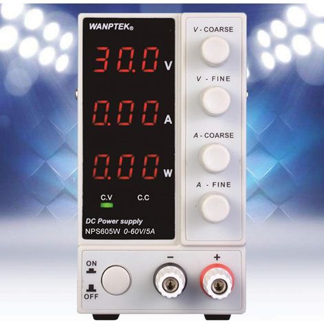 Alimentation de laboratoire LED 0-60V 5A 300W Alimentation de laboratoire Réglable Alimentation à découpage Transformateur (1/5)
