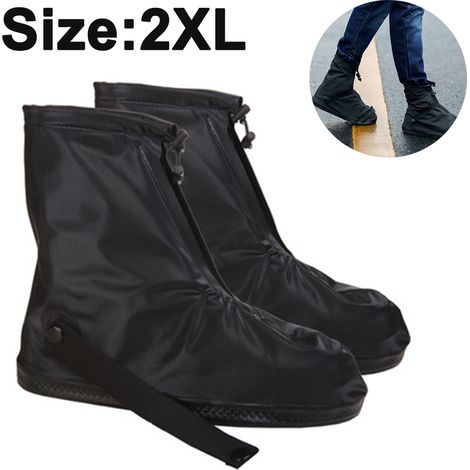 Filiyano-Surchaussures imperméables, bottes de pluie en galoches avec fermeture éclair et réflecteur pour les sports de plein air, la randonnée (1/5)
