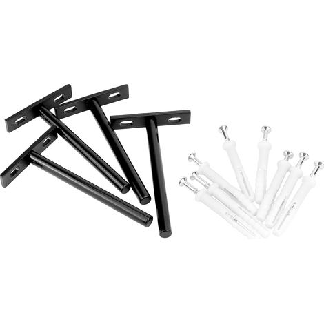 CCYKXA Pieces Invisible Wall Shelf Brackets - 125mm - Solid Iron Floating Shelf Supports
