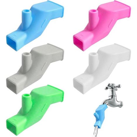Manguera de extensión de silicona para grifo - Kit de 5 colores (1/5)