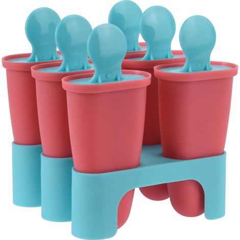 Molde para paletas con soporte, surtido de colores, excelente artículo para el hogar. (1/4)