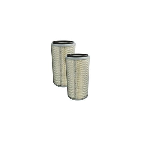 Filtre cartouche 2x pour cabine de sablage SBC 560, 990, 350, 420 Filtre en papier avec maillage Diamètre 17cm, Hauteur 32cm - 2 X