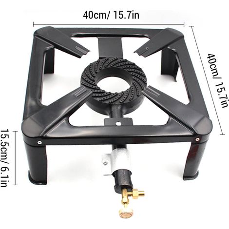 Réchaud de camping en fonte gaz portable propane extérieur (1/5)