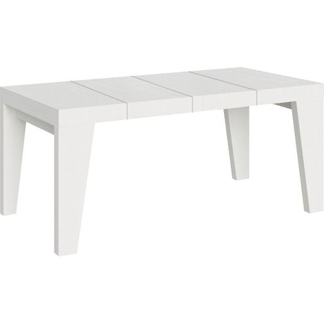 Tavolo allungabile 130/234x90 cm Naxy Premium bianco frassino (1/4)