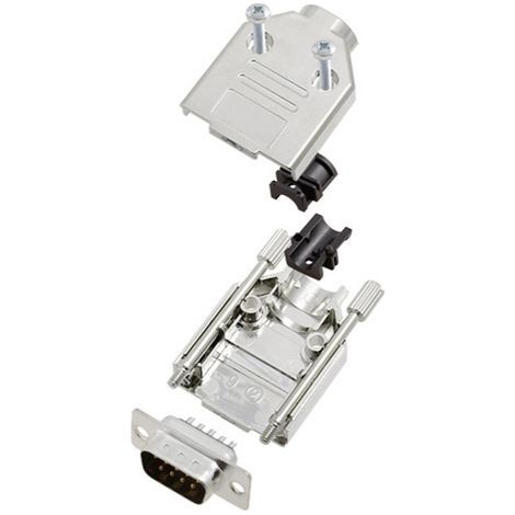 TRU COMPONENTS TCDTPKM9DBPK 7709588 Kit embase SUB-D mâle 180 ° Nombre de pôles: 9 fût à souder 1 pc (1/2)