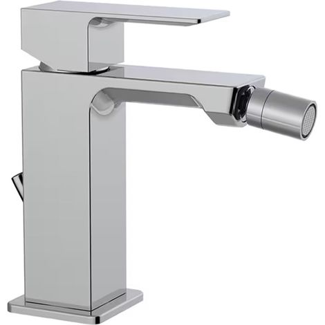 RUBINETTO MISCELATORE MONOCOMANDO CROMATO PER BIDET SERIE ELLE H - SCARICO 11/4 - PAF