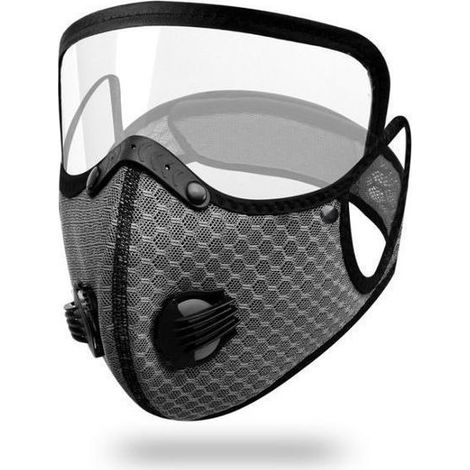 Graues Schutzvisier für Elektromotorräder, Unisex, winddicht, Sonnenschutz, Vollgesichtsmaske.