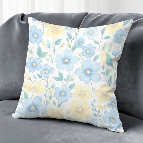 Housse de coussin floral décoratif, décoration maison moderne,40×40cm (1/5)