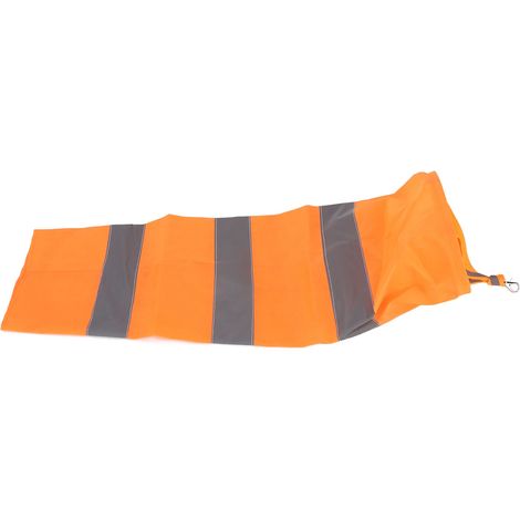 Manche à air réfléchissante indicateur de direction du vent pour l'extérieur (aéroports, fermes, jardins, parcs), orange, 100 cm (1/5)