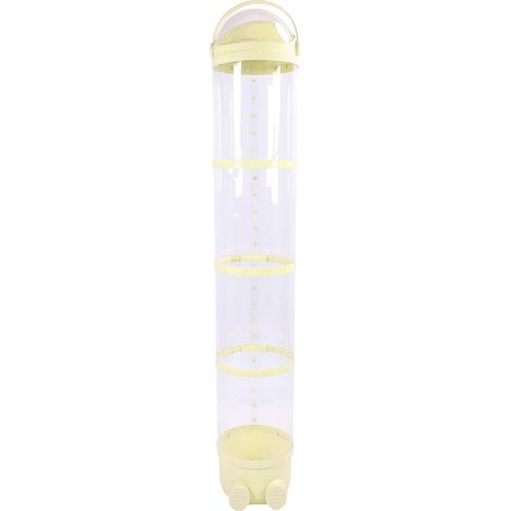 Tube de rangement pour peluches 162 cm, réglable, transparent et lumineux, idéal pour la salle de jeux ou la chambre à coucher (jaune) (1/5)