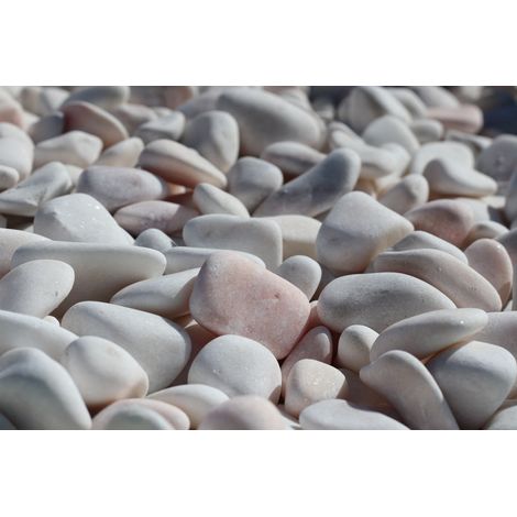 Canto rodado Blanco Rosa / Saco 20 kg. / 24-40 mm (1/5)