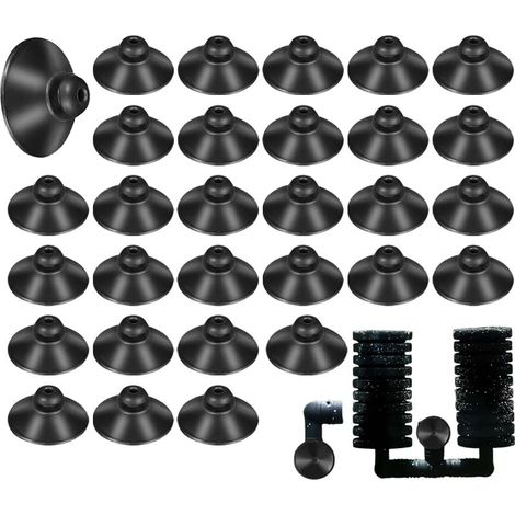 Lot De 3 Ventouses En Caoutchouc Noir Pour Pompe D'Aquarium, Ventouses En Verre Pour Tube De Ligne Aérienne, Décoration D'Aquarium (1/5)