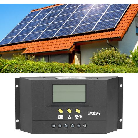 Contrôleur solaire de charge/décharge PWM pour système de production d'énergie photovoltaïque intelligent 12 V/24 V 10 A (1/5)