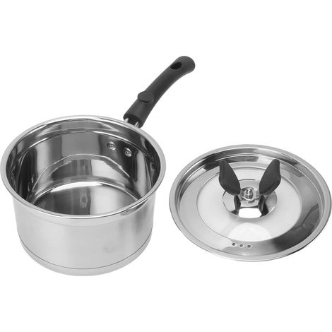 Chauffe-beurre à Lait, Casserole à Mesurer En Acier Inoxydable, Petite Marmite à Beurre De Lait, Casserole à Fond épais à Induction Pour Dessus De Cuisinière, Soupe, Chocolat (1/5)