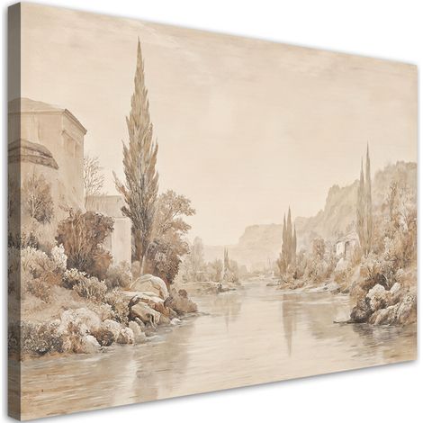 Tableau déco Paysage Nature Sépia Botanique 60x40 (1/5)