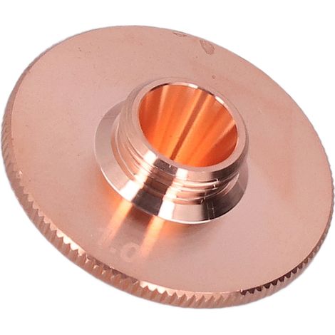 Buse de découpe laser monocouche pour soudage de cuivre et fibre optique, accessoires pour machines industrielles 1.0 (diamètre du trou : 1,0 mm)