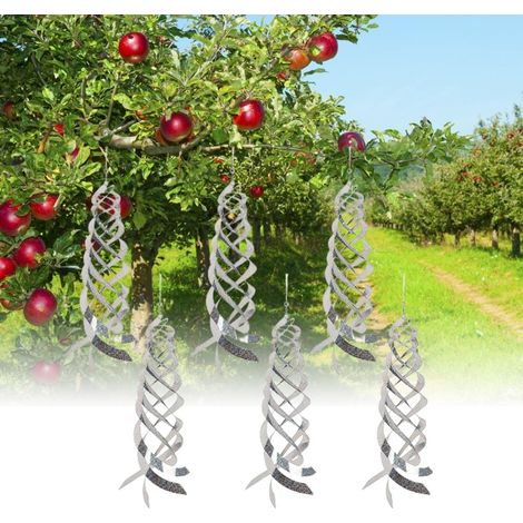 [Schutzvorrichtung] – Reflektierende Taubenabwehrspirale für den Garten – 6er-Pack – PTFE (1/5)