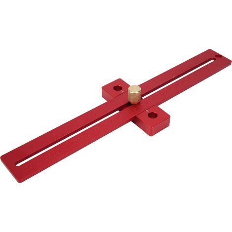 Règle à tracer 0-270mm, outil de menuiserie à marquage croisé, scriber à pointe pour bois, gabarit de perçage précis, instrument de mesure double échelle, équipement artisanal. (1/5)
