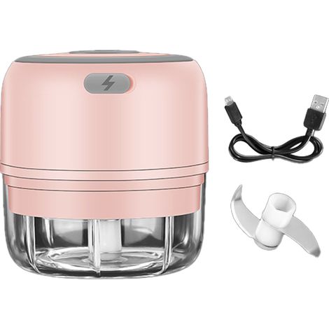 Hachoir Électrique - Batterie Rechargeable USB - Résistant À L'Eau - Pour Ail Fruits Légumes Viande - 1 Pièce (1/5)