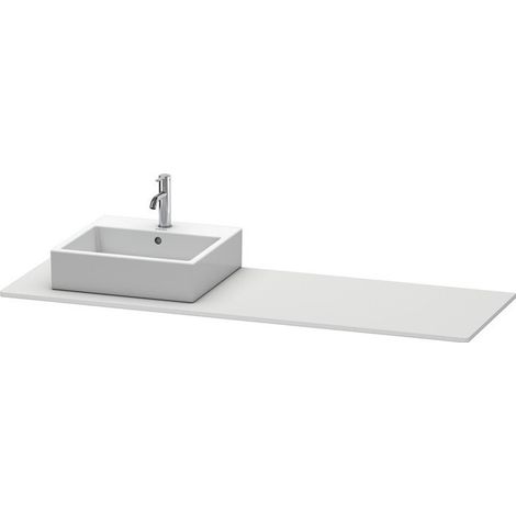 Console Duravit XSQUARE 16x1600x550mmavec découpe gauche blanc sdm